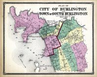 Burlington City & Burlington Town South Plan, Chittenden County 1869